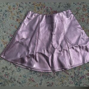 Crown and Ivy sz 2 pink metallic high waist mini skirt y2k style